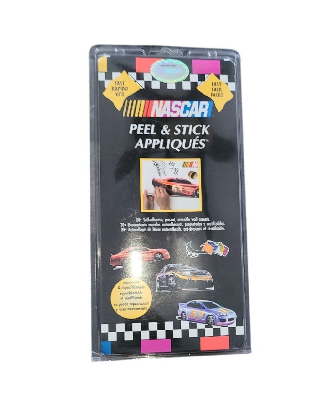Nascar Peel & Stick Wall Decals 20 Self Adhesive Wall Accents NIB